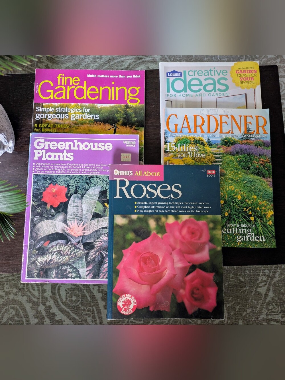 2/$18 VTG Lot of 5 Gardening Books & Magazines